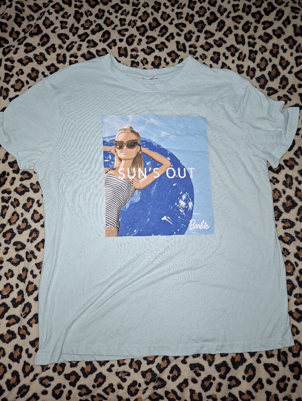 Barbie Light Blue 'Sun's Out' Graphic Tee